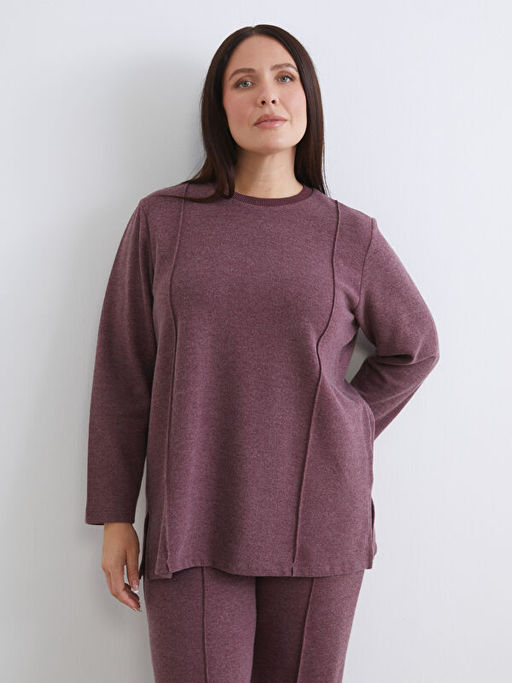 Bisiklet Yaka Kad?n Sweatshirt Tunik