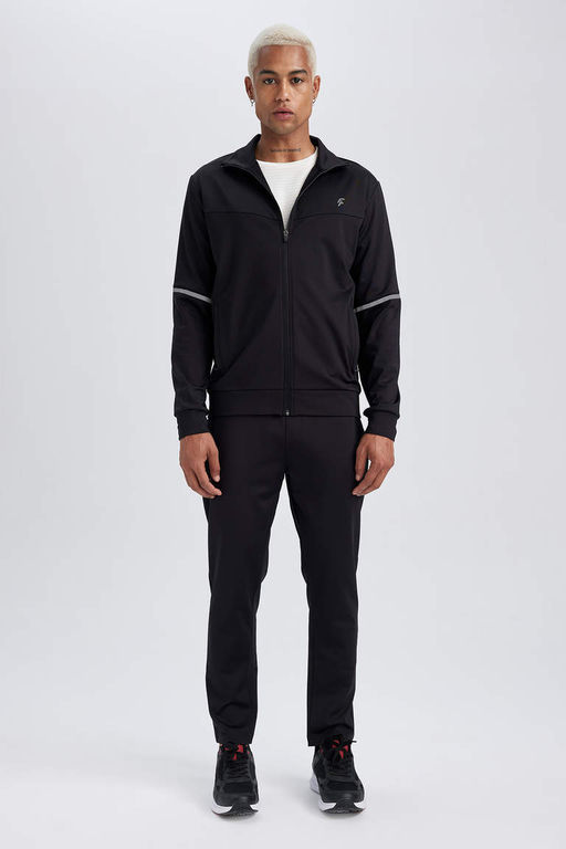 DeFactoFit Облегающие спортивные штаны для бега со стандартными штанинами и двойными карманами, тканевые спортивные штаны для бега для дайвинга  фото 3