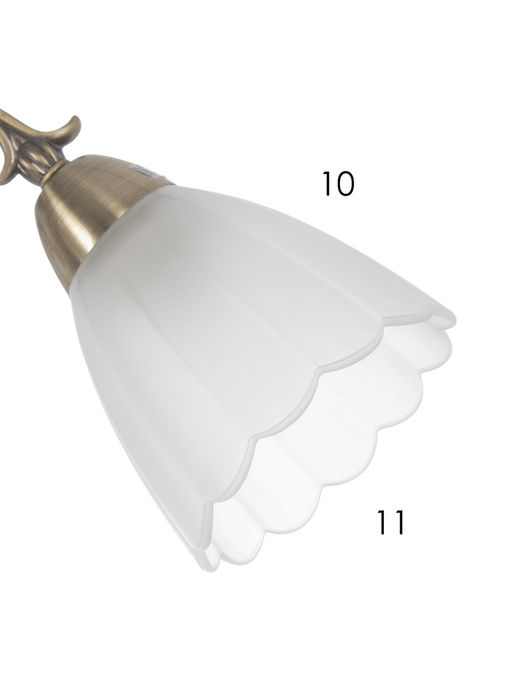 Люстра ЭкономСвет 4671/5AB, 5×40 Вт, E27, 55×55×33 см, бронзовая