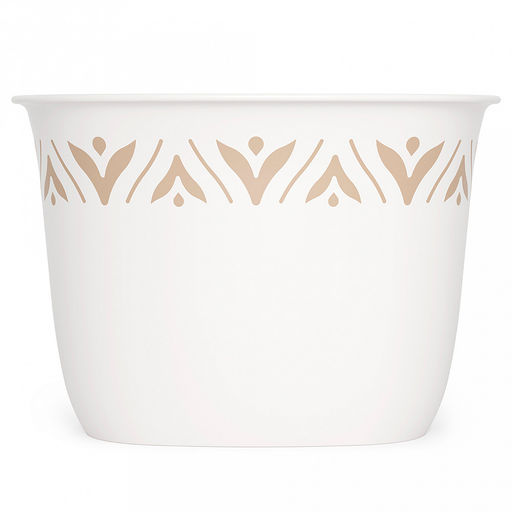 Подставка для столовых приборов пластмассовая "Эстетика" 19,5х13,5х13,5см, бело-бежевый (Россия)