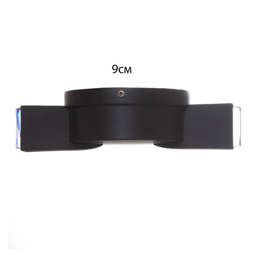 Бра BayerLux «Деко», 2хLED, 2 Вт, 4000К, IP66, чёрный, 9.5×4.3×16 см