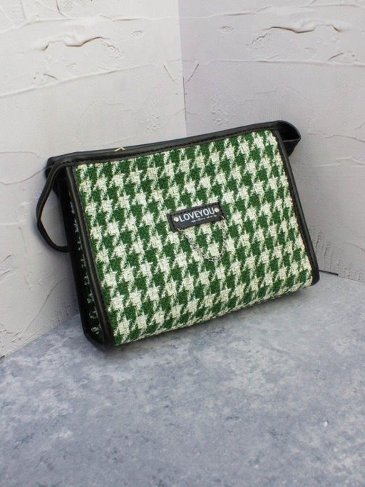 Косметичка "Love you", green (16х21х7 см)