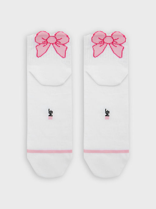 Цена за 5 пар! Носки детские белые с бантиками - Mark formelle фото 3