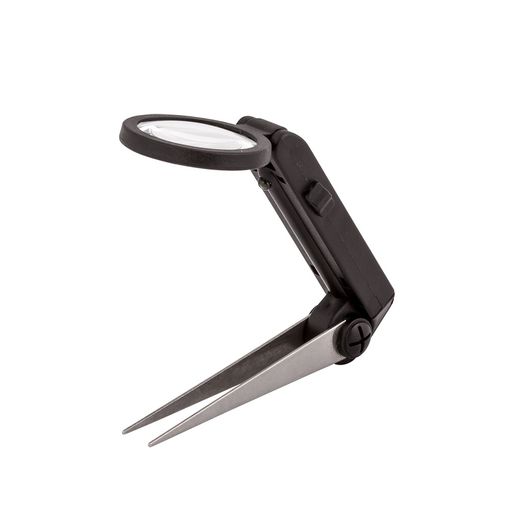 Gamma лупа для рукоделия SS-134 пинцет с подсветкой. (увеличение х10)