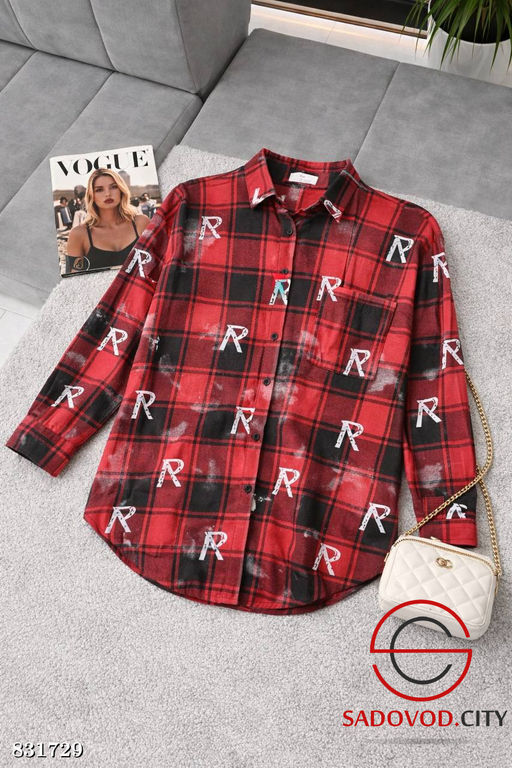 Рубашка женская с принтом