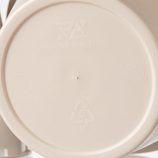 Цена за 2 шт. Кашпо для цветов со вставкой «Порто», 1 л, цвет жемчужный