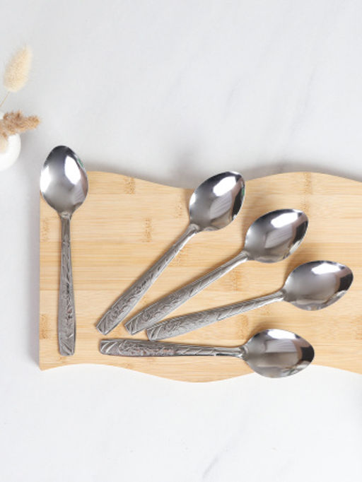 Ложка столовая 6 штук Серебро Берёзка / MJSP01 /уп 100/ 0,03 - ГалеонТрейд фото 2