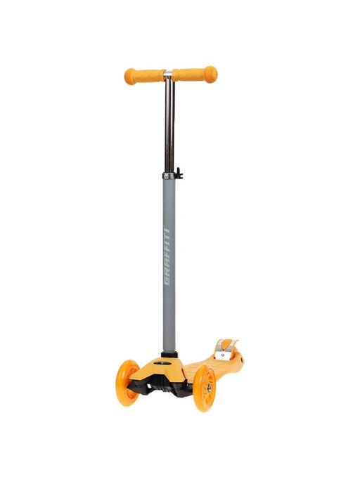 Самокат GRAFFITI Baby, колёса световые PU 120/70 мм, ABEC 7, цвет оранжевый
