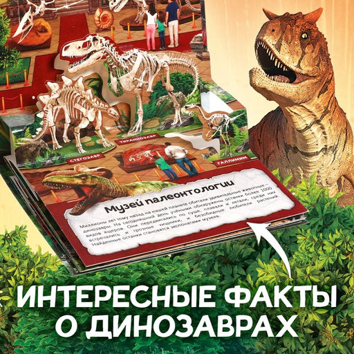 Книжка-панорамка 3D Динозавры, 12 стр. - Буква-ленд фото 3