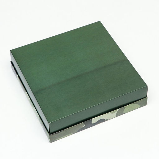 Цена за 5 шт. Коробка складная, Праздничный камуфляж 23 х 23 х 6,5 см - UPAK LAND фото 4