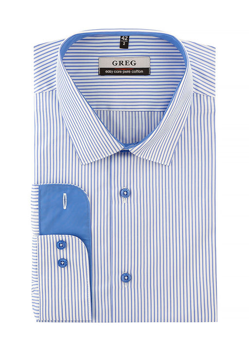 Сорочка мужская длинный рукав GREG 121/231/7305/Z/1  фото 2