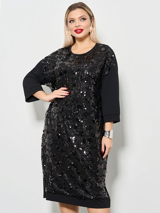 Платье 0125-8а чёрный кристалл - Aquarell фото 32