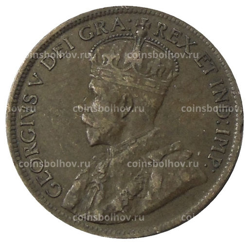 Монета 1 цент 1919 года Канада