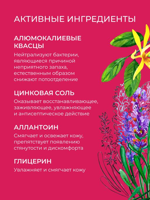 Дезодорант Лавандовое настроение с цинком - Siberina фото 6