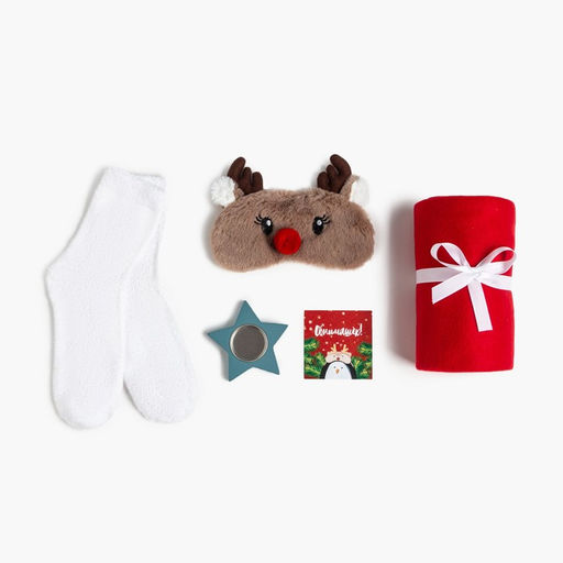 Набор подарочный новогодний «Этель. Теплых объятий», плед и аксессуары