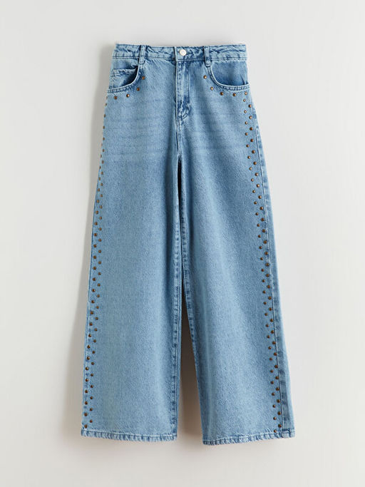 Wideleg K?z ?ocuk Jean Pantolon