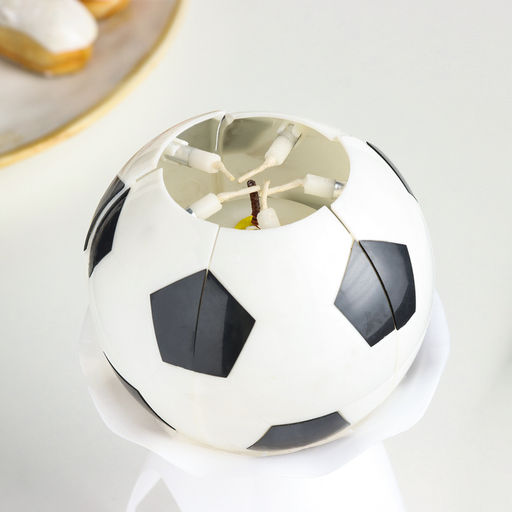 Свеча для торта музыкальная Мяч, бело- чёрная - Simaland фото 11