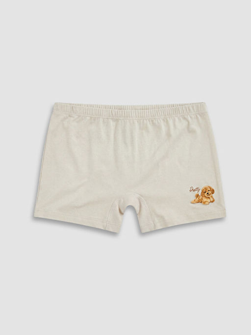Bask?l? K?z ?ocuk Boxer 3l?