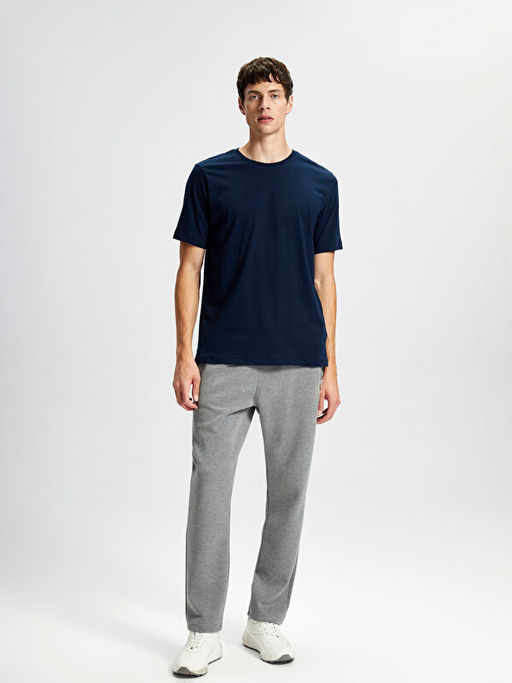 Bisiklet Yaka Penye Erkek Ti??rt