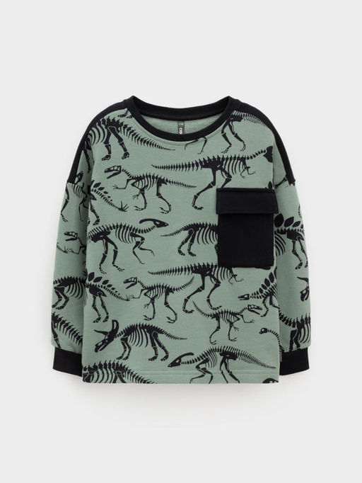 КР 302773/хаки 5107 Н029 к612 джемпер (свитшот) для мал