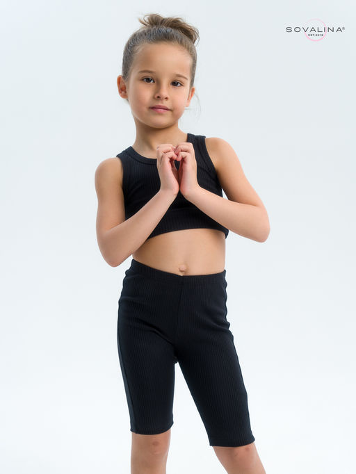 Костюм Тренд лапша черный - Sovalina фото 3