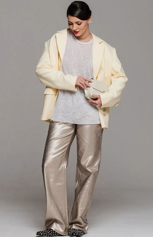 Футболка полупрозрачная паутинка оверсайз - Sahar art lab фото 8