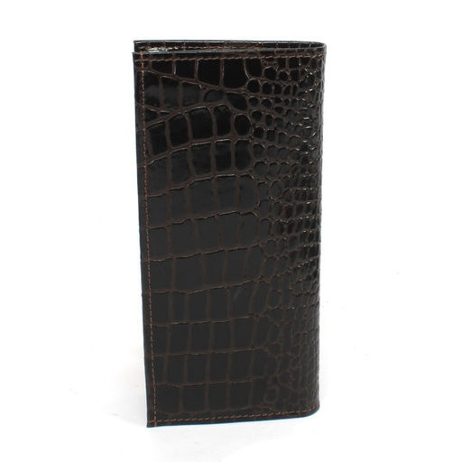 Портмоне мужское Croco-ПР-965 натуральная кожа 3 отд, 10 карм, коричневый крокодил (238) 265465  фото 2