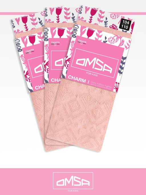 OMSA kids Collant 12A12-2 с жаккардовым рисунком - avorio фото 21