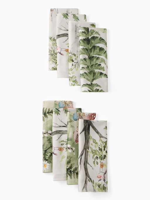 Набор кухонный «Этель. Лесная сказка»: скатерть 148×183 ±2 см с ГМВО, салфетка 40×40 см - 8 шт.