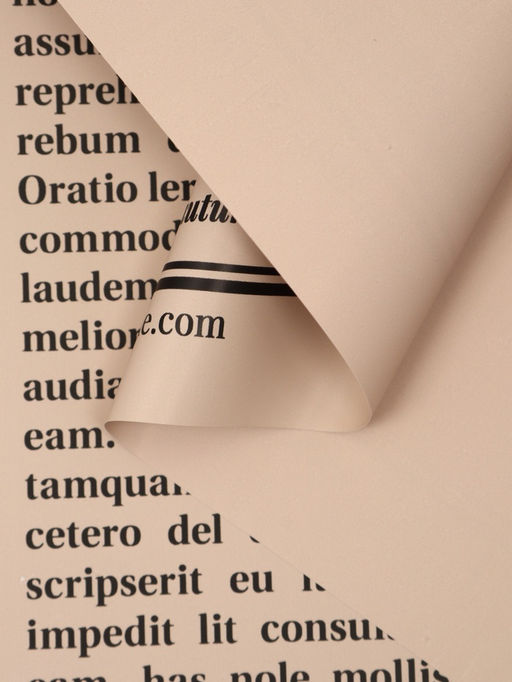 Цена за 15 шт. Пленка флористическая "Газета любви" 65мкм, 50х57 ±1см