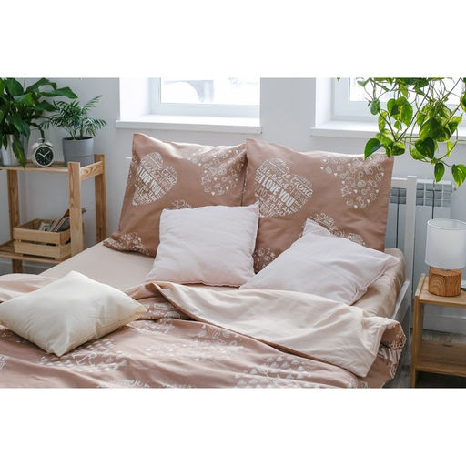 Постельное бельё Этель дуэт Te amo (вид 3) 143 х 215 см - 2 шт., 220 х 240 см, 70 х 70 см - 2 шт, бязь  фото 7