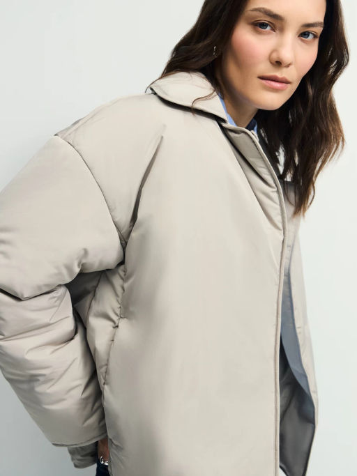 Утепленная куртка с отложным воротником / Zarina