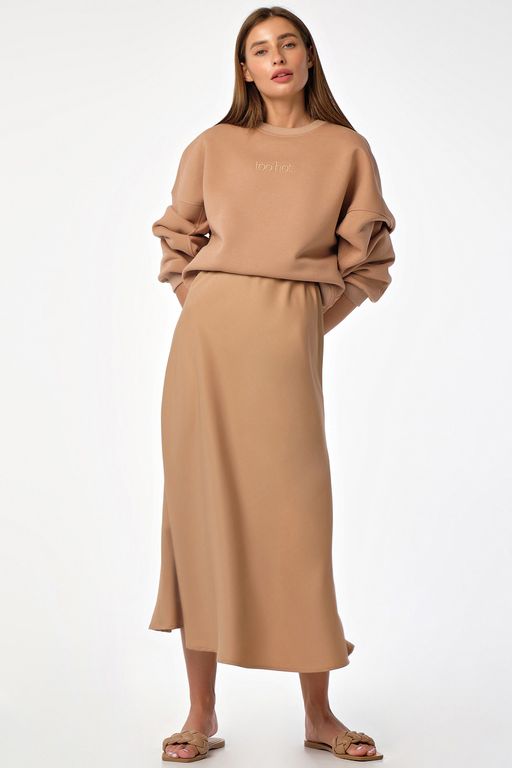 Юбка расклешенная с высокой талией - Fly фото 4