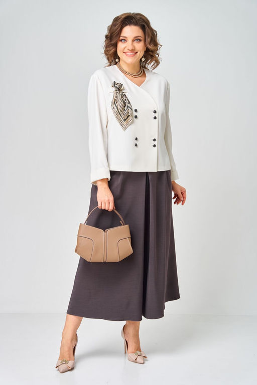 Костюм Aira Style 24137 Молочно-коричневый