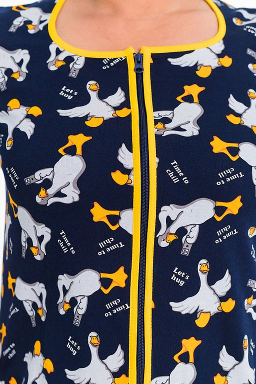 Халат М324139сс синий/серый - Елена фото 5