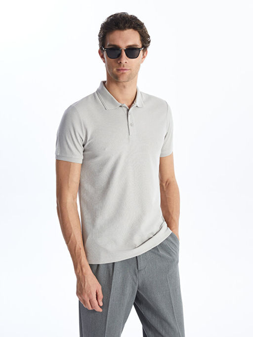 Polo Yaka K?sa Kollu Pike Erkek Ti??rt