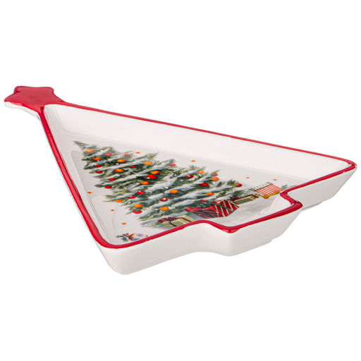 БЛЮДО AGNESS С НОВЫМ ГОДОМ! В ФОРМЕ ЕЛКИ 26*20*3 СМ  фото 3