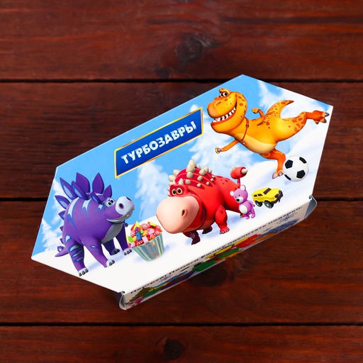 Цена за 5 шт. Подарочная коробка Турбозавры, Конфета малая , 9 х 5,8 х 12,8 см, - Simaland фото 2