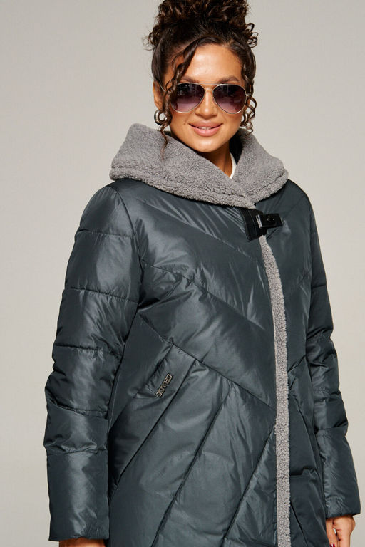 Пальто Beautiful Free 8017 иссиня-черный