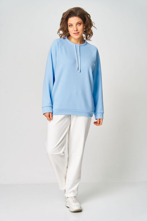 Джемпер Rumoda 2270 голубой  фото 6