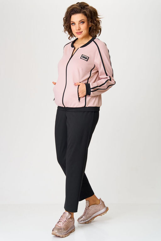 Костюм Aira Style 24217 Пудра+черный