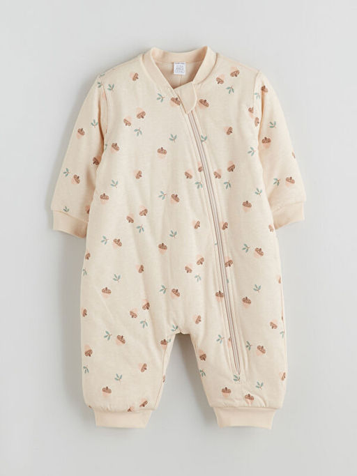 2.5 Tog Bisiklet Yaka Uzun Kollu K?z Bebek Tulum