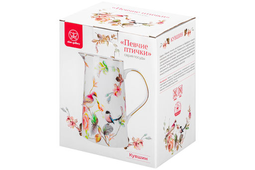 Кувшин 1,65 л 17,5*13*20,5 см Певчие птички NEW BONE CHINA, фарфор - Elan gallery фото 4