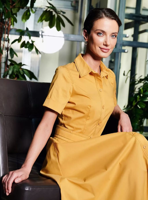 Платье из однотонного хлопка - Tantino фото 17