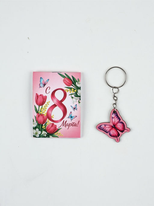 Подарочный набор, блокнот А7, 16 л., деревянный брелок Самой милой - Artfox фото 3