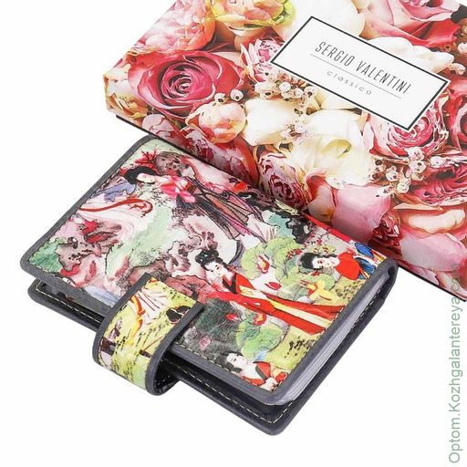 Женская кожаная визитница Sergio Valentini СВ 8138-010  фото 4