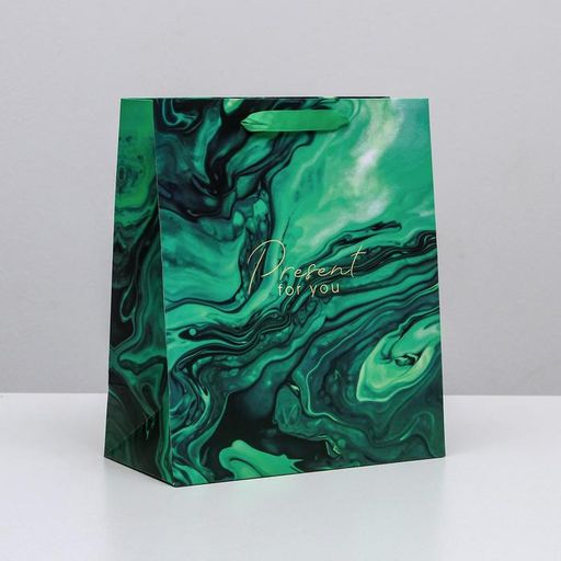 Цена за 2 шт. Пакет подарочный ламинированный, упаковка, Present for you, ML 23 х 27 х 11.5 см