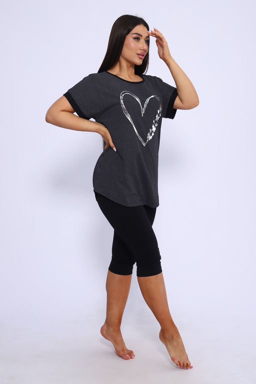 Костюм Modalina 46649 футболка и бриджи хлопок  фото 3