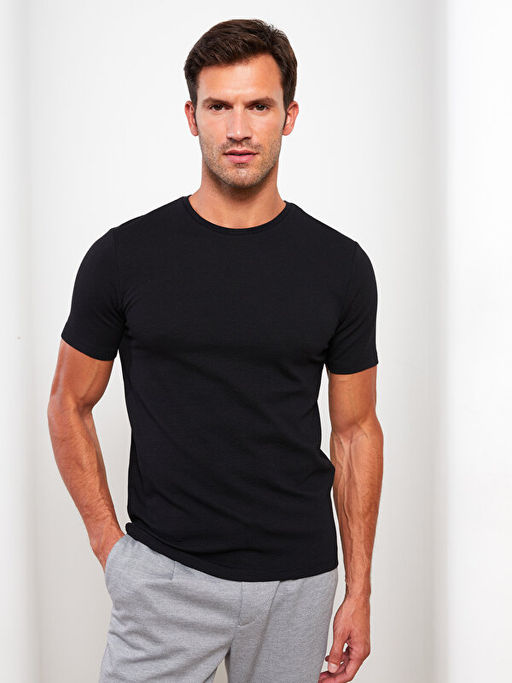 Bisiklet Yaka K?sa Kollu Erkek Ti??rt