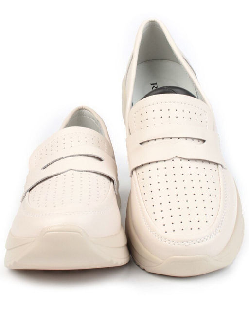 03-SD4-1D BEIGE Полуботинки женские (натуральная кожа)